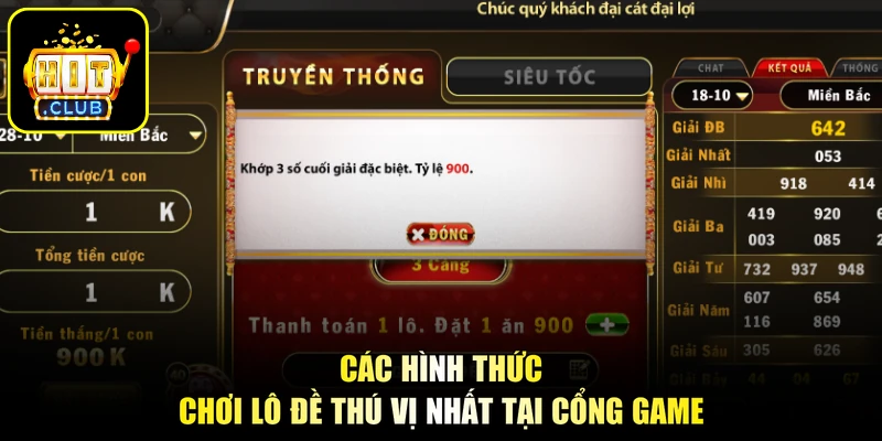 Các hình thức chơi lô đề thú vị nhất tại cổng game