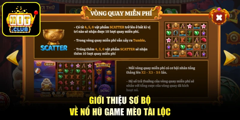 Mèo Tài Lộc - Khám Phá Tính Năng, Bùng Nổ Thưởng Cực Đỉnh 1 Giới thiệu sơ bộ về nổ hũ game Mèo Tài Lộc