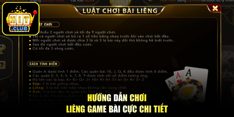Hướng dẫn chơi Liêng game bài cực chi tiết