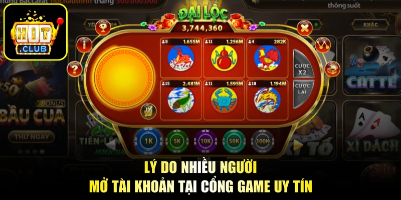 Lý do nhiều người mở tài khoản tại cổng game uy tín