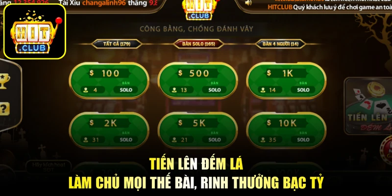 Tiến Lên Đếm Lá - Làm Chủ Mọi Thế Bài, Rinh Thưởng Bạc Tỷ