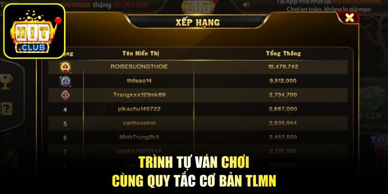Tiến Lên Miền Nam - Đấu Trí Sát Phạt, Bùng Nổ Chiến Thắng 2 Trình tự ván chơi cùng quy tắc cơ bản TLMN