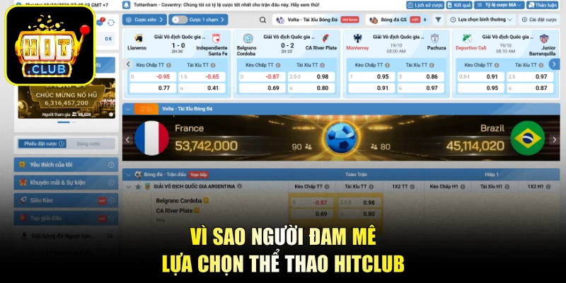 Thể Thao HITCLUB - Sân Chơi Đỉnh Cao, Bùng Nổ Mọi Trận Cầu 1 Vì sao người đam mê lựa chọn thể thao HITCLUB