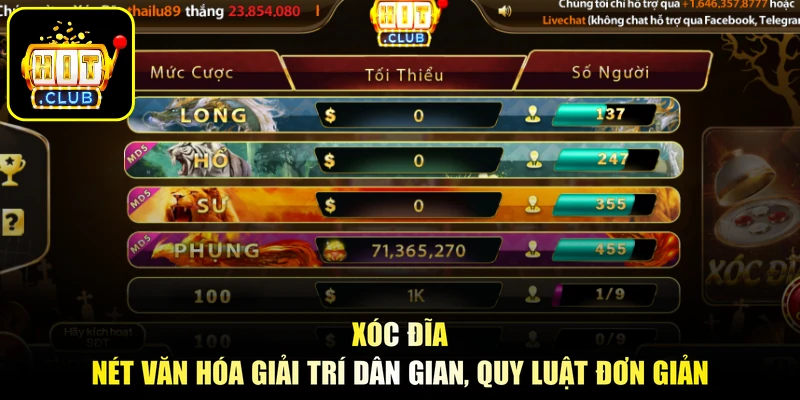 Xóc Đĩa - Nét Văn Hóa Giải Trí Dân Gian, Quy Luật Đơn Giản